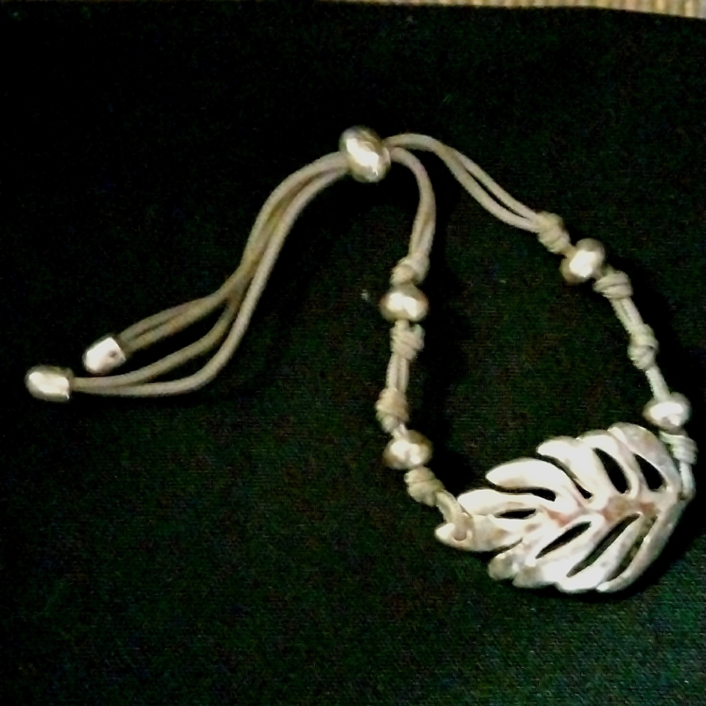 Silver Leaf Bracelet / anklet